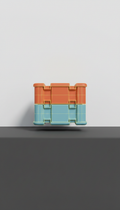 Stackable storage box with interlocking lid