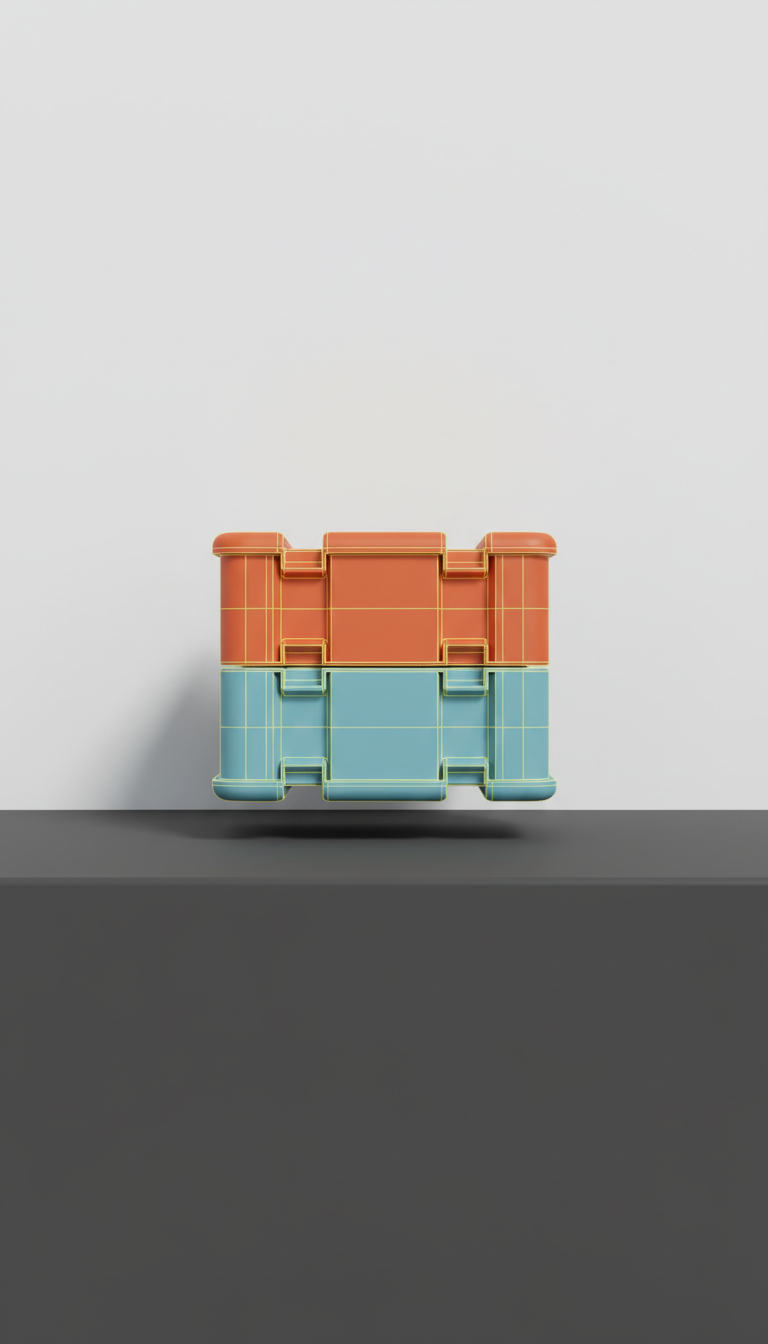 Stackable storage box with interlocking lid